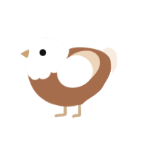 (unnamed), a brown and cream chicken with a head pattern