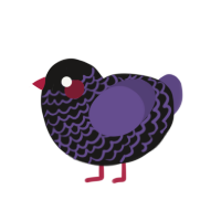 (unnamed), a sable and overcast chicken with a lace pattern