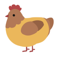 Dijon, a honey and brown chicken with a head pattern