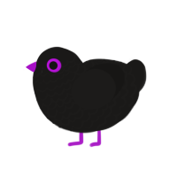 (unnamed), a sable chicken with a lace pattern