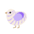 Froglight, a cream and lilac chicken with a bar pattern