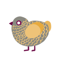 (unnamed), a ash and honey chicken with a lace pattern