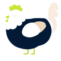 (unnamed), a tumblr and cream chicken with a head pattern