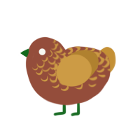 (unnamed), a russet and gold chicken with a half-lace pattern