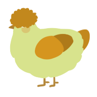 (unnamed), a lemon and ochre chicken