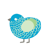 pool noodle, a cerulean and gluppy chicken with a lace pattern