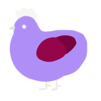 (unnamed), a lilac and maroon chicken