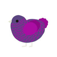 (unnamed), a overcast and plum chicken with a lace pattern