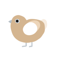 Vidcund Curious, a beige and cream chicken