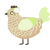 Apple Cinnamon, a beige and apple chicken with a lace pattern