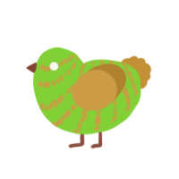 (unnamed), a grass and gold chicken with a bar pattern