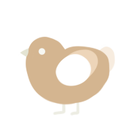 (unnamed), a beige and cream chicken