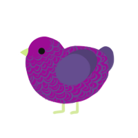 (unnamed), a plum and overcast chicken with a double-lace pattern