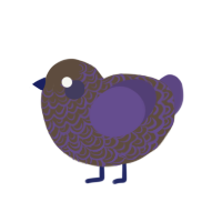 (unnamed), a bark and overcast chicken with a double-lace pattern