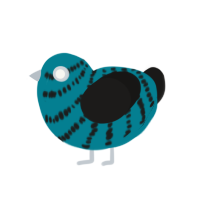 (unnamed), a sea and sable chicken with a bar pattern