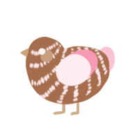 (unnamed), a brown and rose chicken with a bar pattern