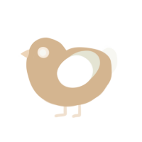 Sad Beige Mom, a beige and white chicken