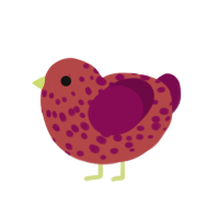 (unnamed), a red and wine chicken with a speckle pattern