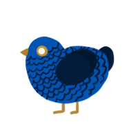 (unnamed), a ultramarine and tumblr chicken with a lace pattern