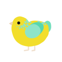 (unnamed), a yellow and mint chicken with a neck-speckle pattern