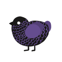 (unnamed), a sable and overcast chicken with a lace pattern