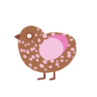 (unnamed), a brown and pink chicken with a speckle pattern