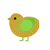 16000, a orange and grass chicken with a lace pattern