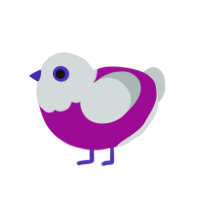 (unnamed), a plum and silver chicken with a head pattern