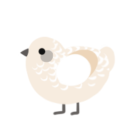 (unnamed), a cream chicken with a half-lace pattern