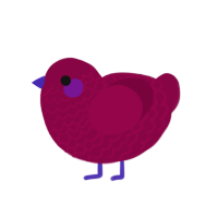 (unnamed), a maroon chicken with a lace pattern