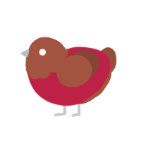 (unnamed), a crimson and russet chicken with a head pattern