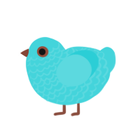 (unnamed), a aqua chicken with a lace pattern