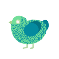 (unnamed), a spring and sea chicken with a double-lace pattern