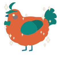 Arturo, a vermilion and sea chicken