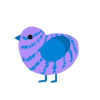 (unnamed), a lilac and sapphire chicken with a bar pattern