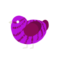 (unnamed), a amethyst and wine chicken with a bar pattern