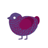 (unnamed), a overcast and wine chicken with a lace pattern