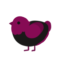 Wine Boi, a sable and wine chicken with a head pattern