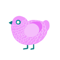 (unnamed), a lavender chicken with a lace pattern