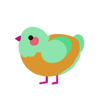 (unnamed), a orange and spring chicken with a head pattern