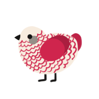 (unnamed), a cream and crimson chicken with a lace pattern