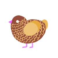 (unnamed), a russet and honey chicken with a lace pattern