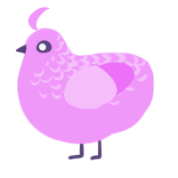 Dessert, a lavender chicken with a half-lace pattern