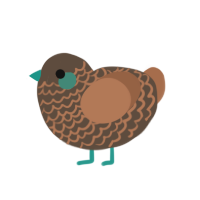 (unnamed), a bark and brown chicken with a lace pattern