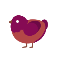 (unnamed), a red and wine chicken with a head pattern