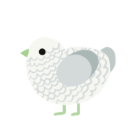 (unnamed), a white and silver chicken with a lace pattern