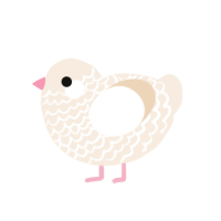 (unnamed), a cream chicken with a lace pattern