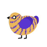 (unnamed), a honey and indigo chicken with a bar pattern