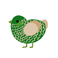 (unnamed), a leaf and beige chicken with a lace pattern