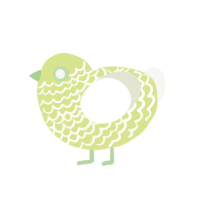 GetInto Hypnosis Mic, a lemon and white chicken with a lace pattern